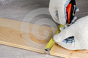 Work on the construction or repair of the house. Independent update, renovation. Concept for DIY, workplace safety