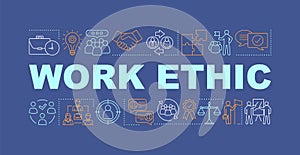 Work ethic word concepts banner