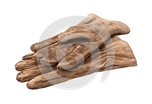 Work Gloves Isolated with clipping path