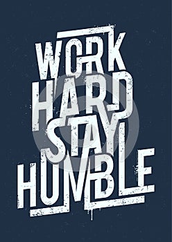 Work Hard Typography