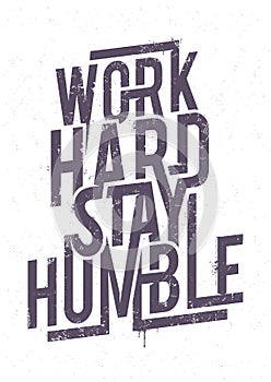 Work Hard Typography