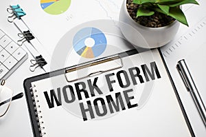 work from home business concept. Remote work