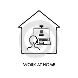 Work at home icon