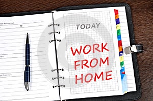 Work from home message