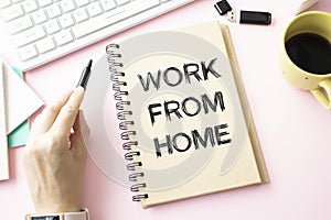 Work from home message