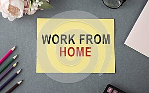 from home message on today page