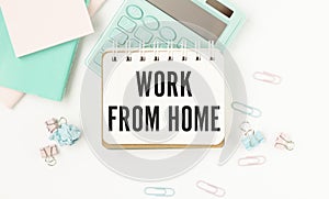 Work from home message on today