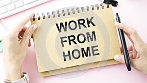 message on today page in hands