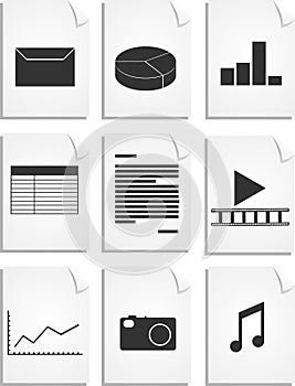 Work icons vector