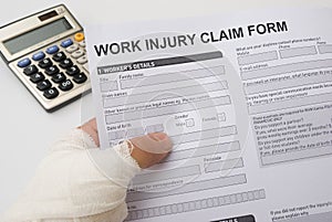 Work injury claim form