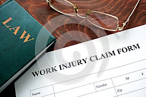 Work injury claim form.