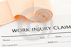 Work injury claim form.