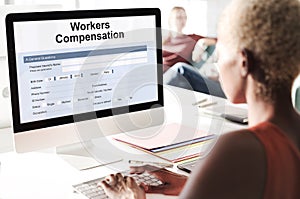 Work Injury Compensation Form Concept