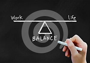 Work and life balance background concept