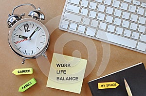 Work life balance, business concept and time management idea