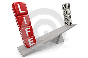 Work and life balance concept