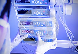 Work with medical equipment photo