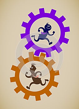 Work in one mechanism