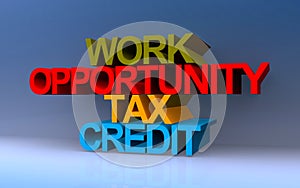 Work opportunity tax credit on blue