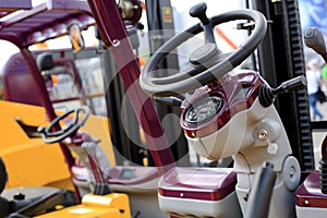 Work place in forklift