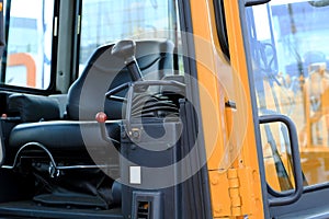 Work place in forklift