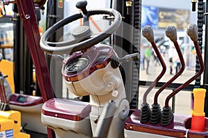 Work place in forklift