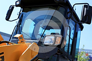 Work place in forklift