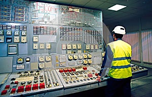 Work place in the system control room.