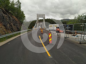 Work on bridge/road in Norway