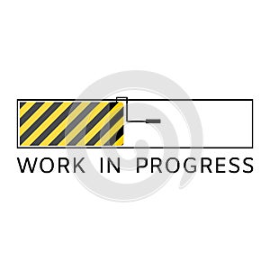 Work in progress status bar