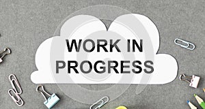 Work in Progress text written