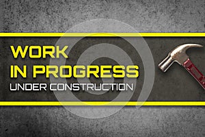 Work in progress under construction web page