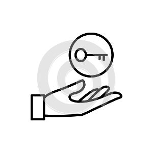 Work responsibility icon, illustration