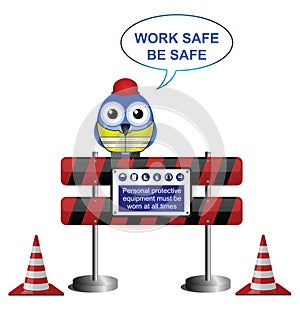 Work safe message