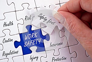 Work Safety Concept Puzzle