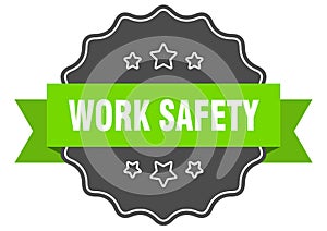 work safety label