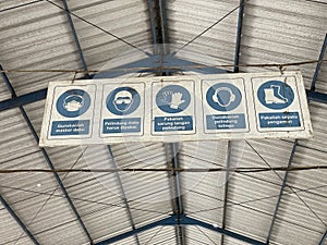 work safety signs