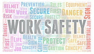 Work Safety word cloud.