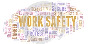 Work Safety word cloud.