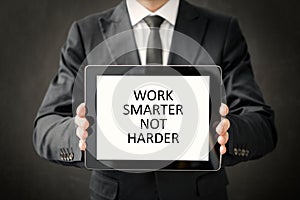 Work smarter not harder quote