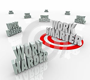 Work Smarter Targeted Productivity Efficiency Advice Vs Harder