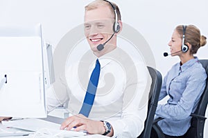 Work in telemarketing photo