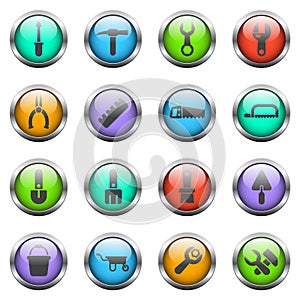 work tools icon set