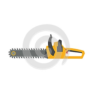 Work tools. Wood Industrial power saw vector. Mechanic Repair tool.