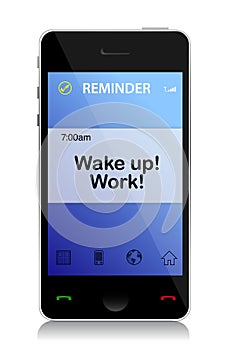 Work, Wake up cell message