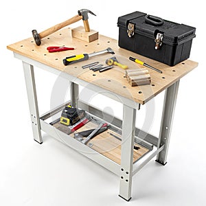 Workbench isolated on white background