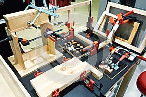 Workbench and carpentry tools