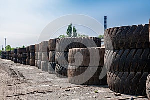 worked out dump truck tyres