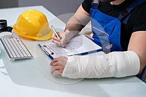Worker Accident Insurance Disability Compensation photo