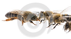 Worker bees and the queen apis mellifera